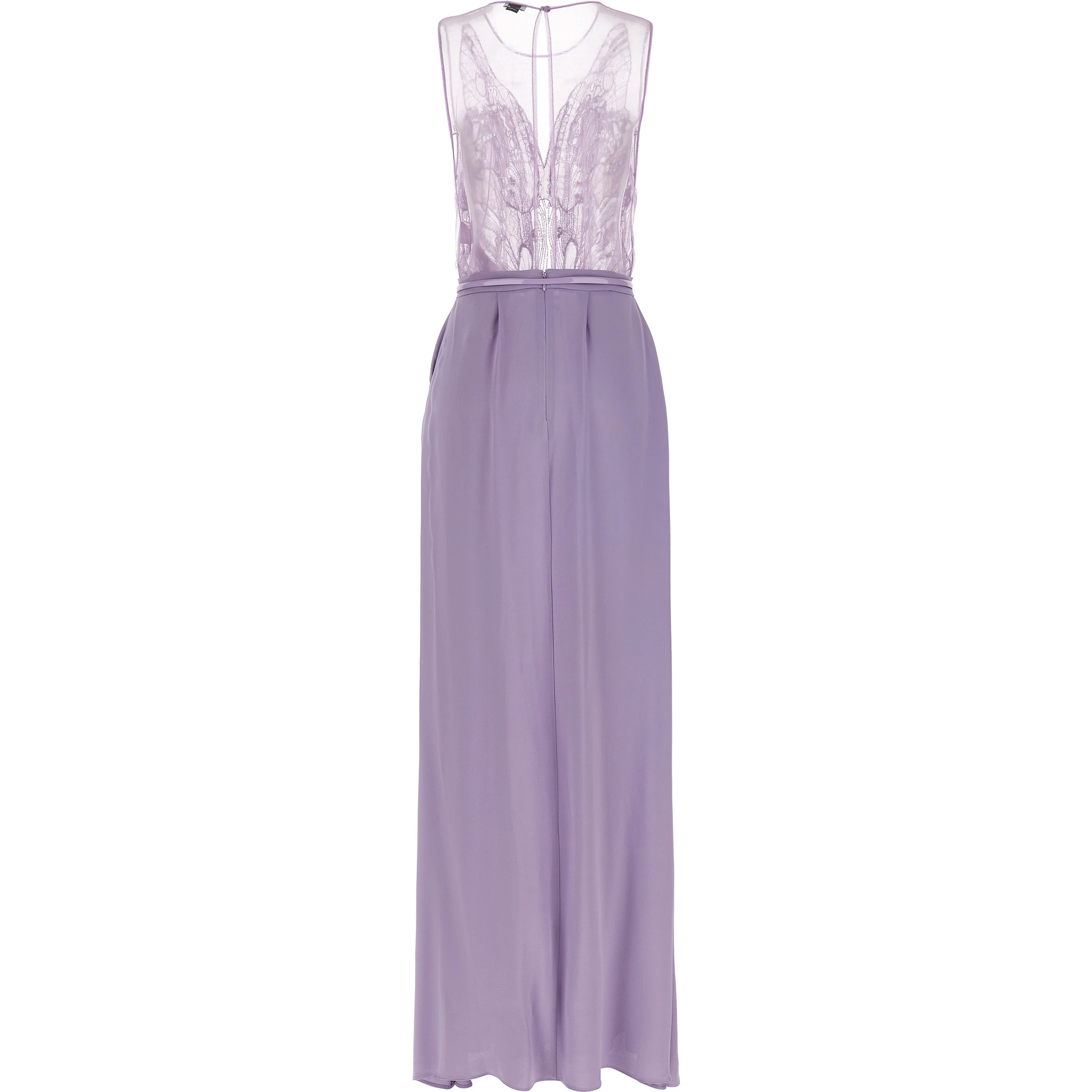 Purple Viscose Long Dress