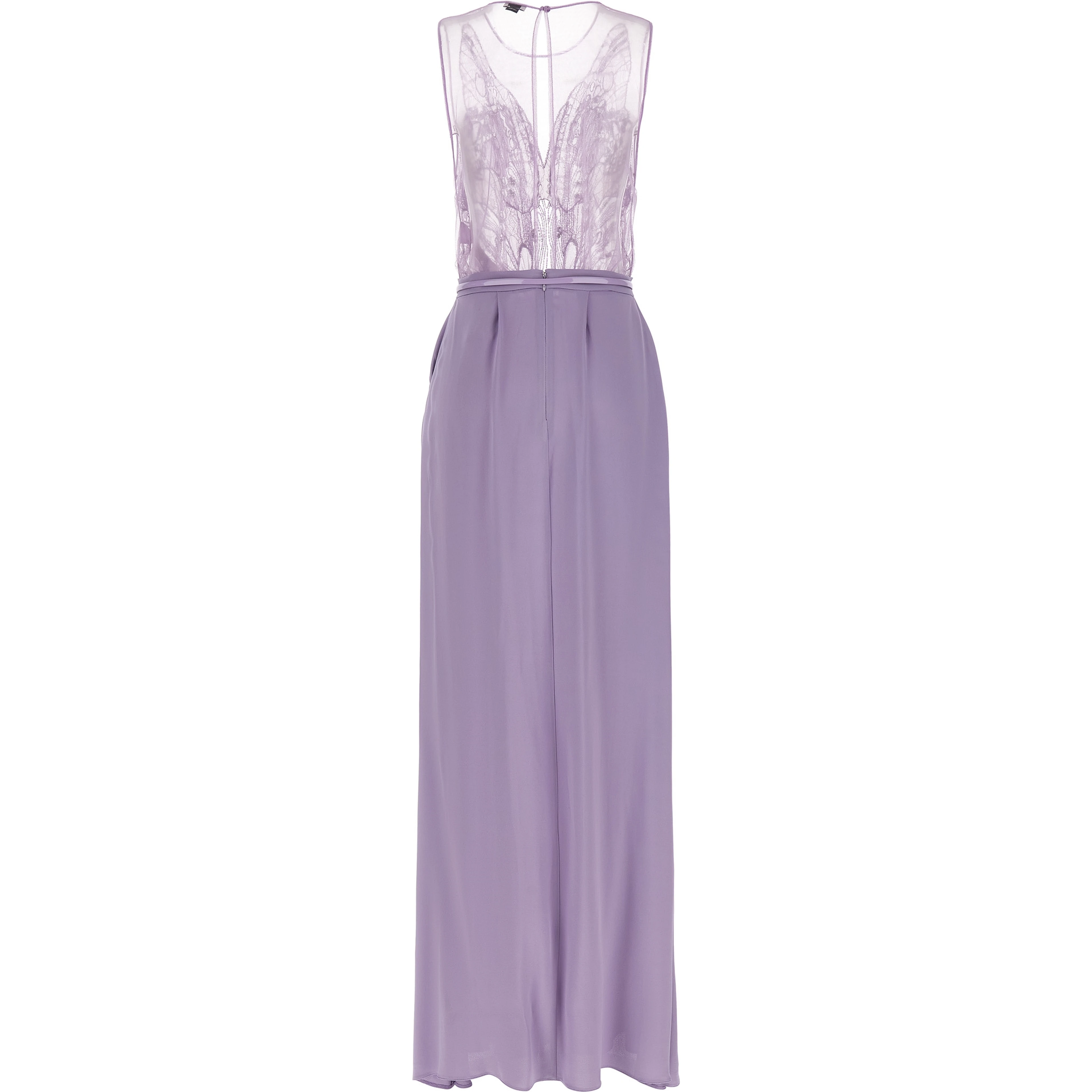Purple Viscose Long Dress