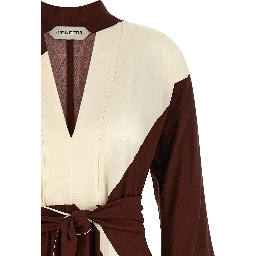 Bordeaux Viscose Long Dress