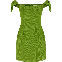 Bicolor Linen Short Dress