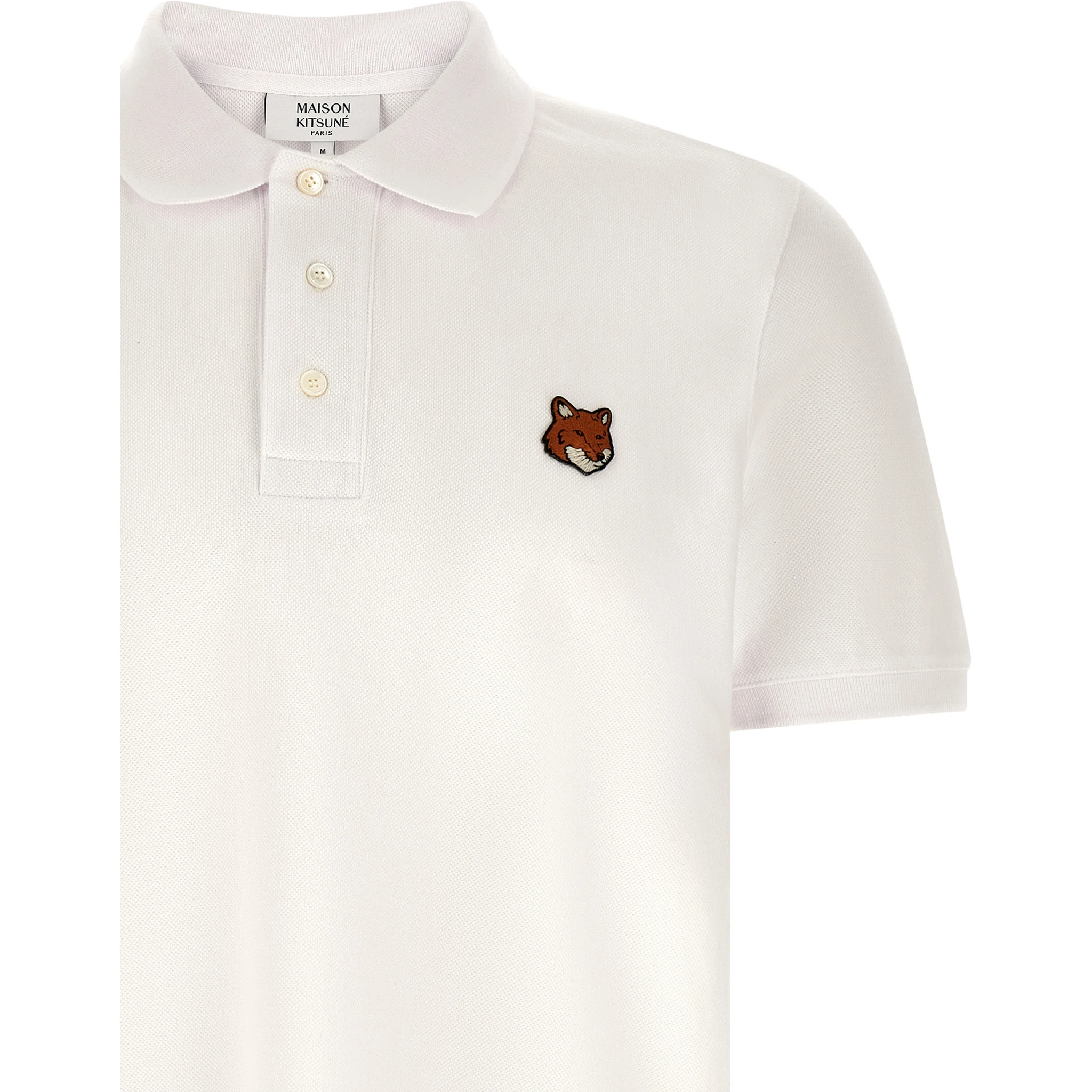 White Cotton Polo Shirt