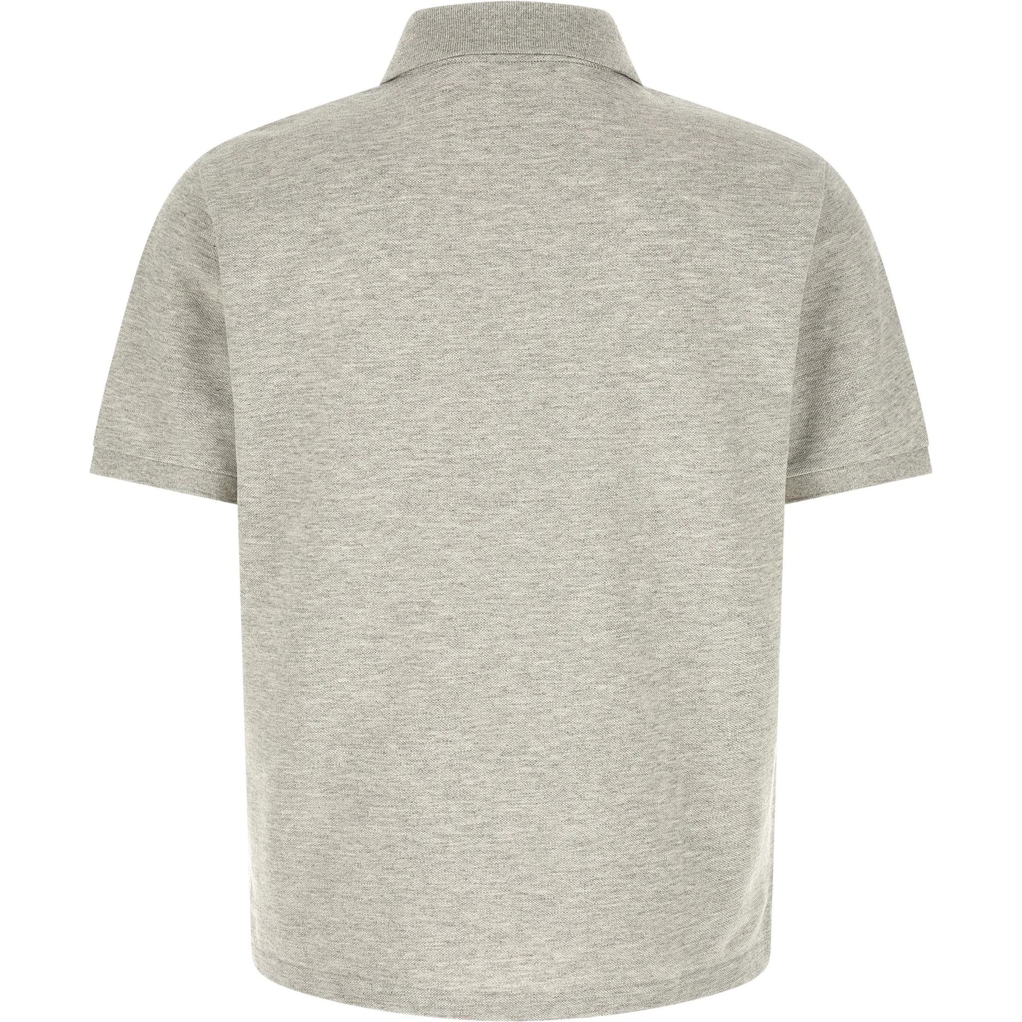 Gray Cotton Polo Shirt