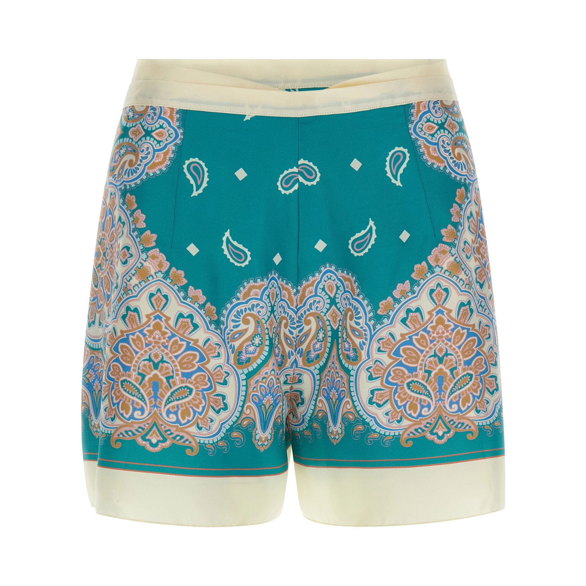 Multicolor Viscose Shorts