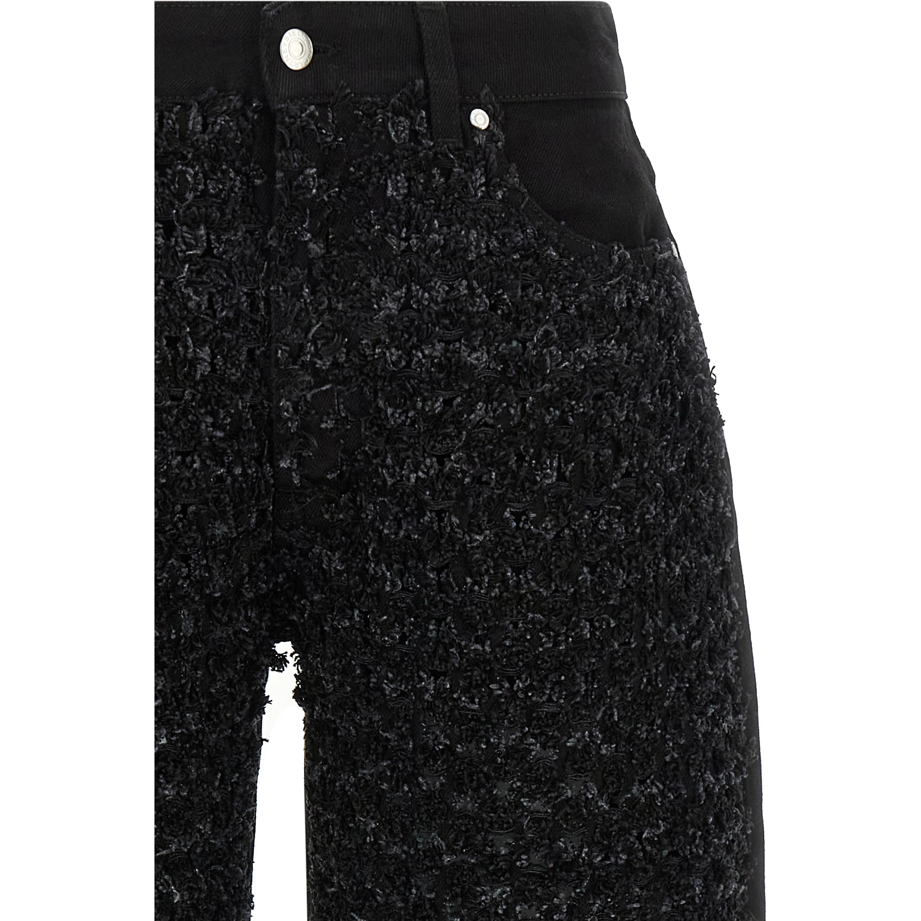 Black Cotton Jeans Denim
