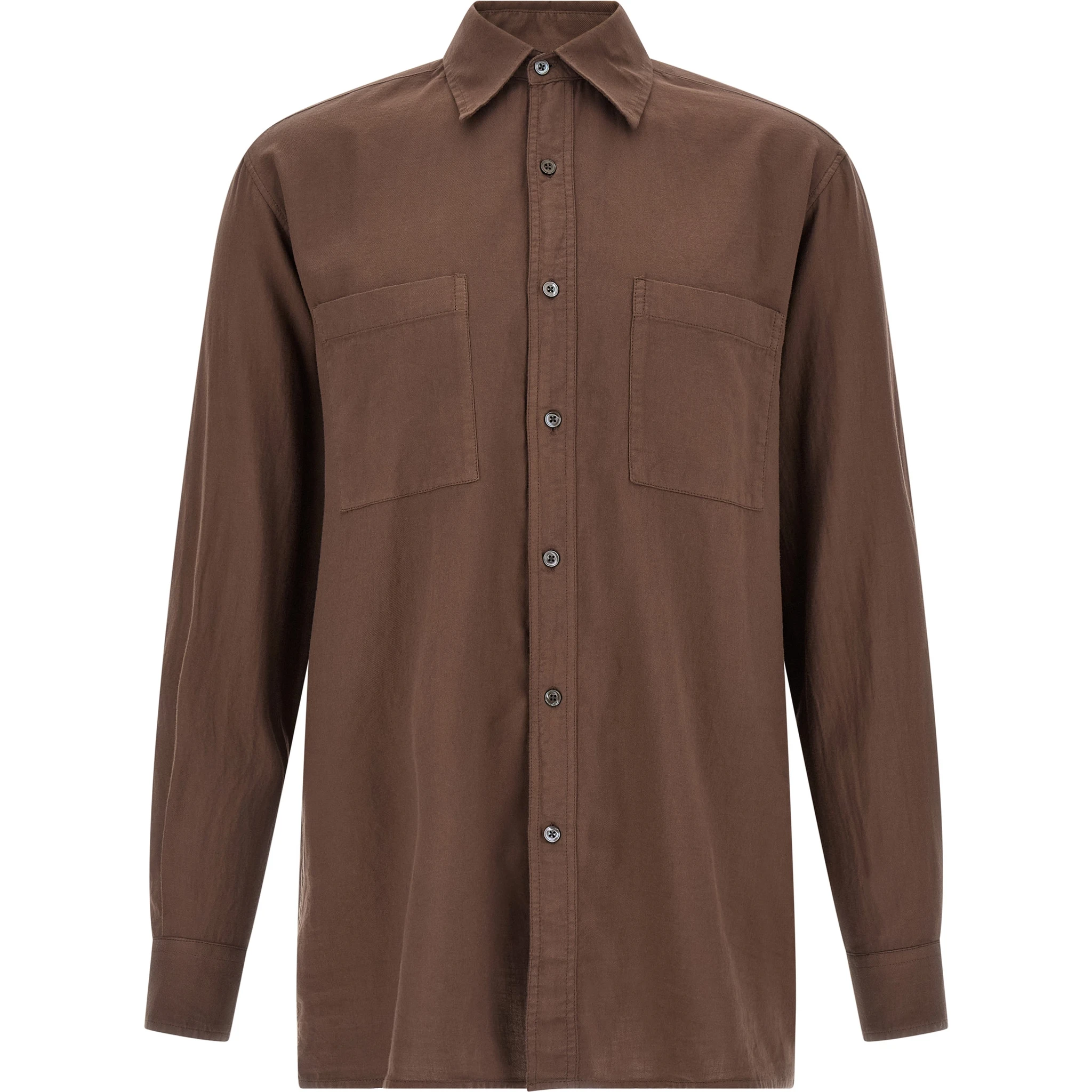 Brown Cotton Blouse