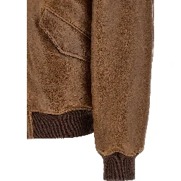 Brown Lamb Leather Leather Jacket