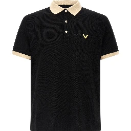 Black Cotton Polo Shirt