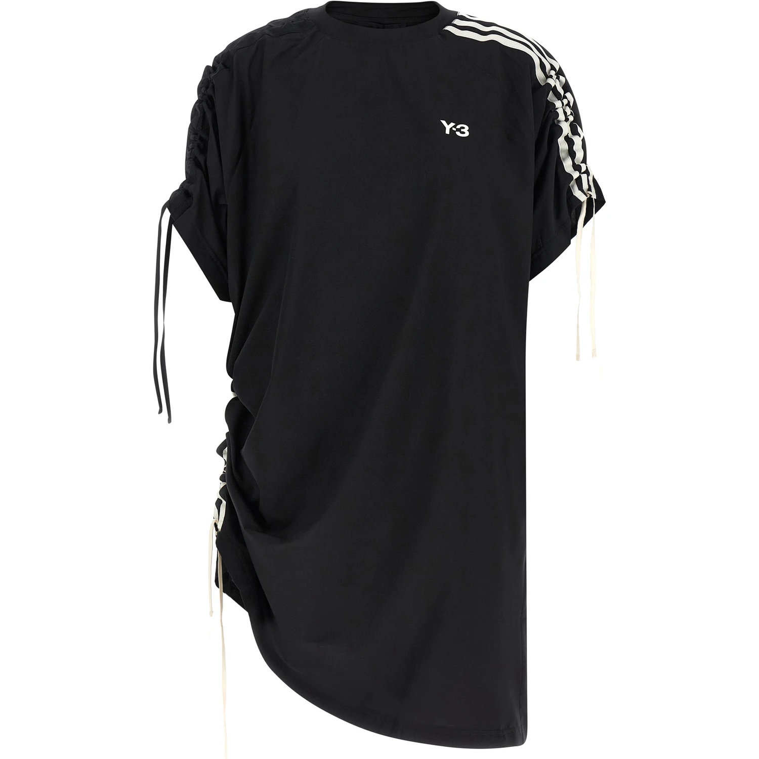 Black Polyester Short Dress
