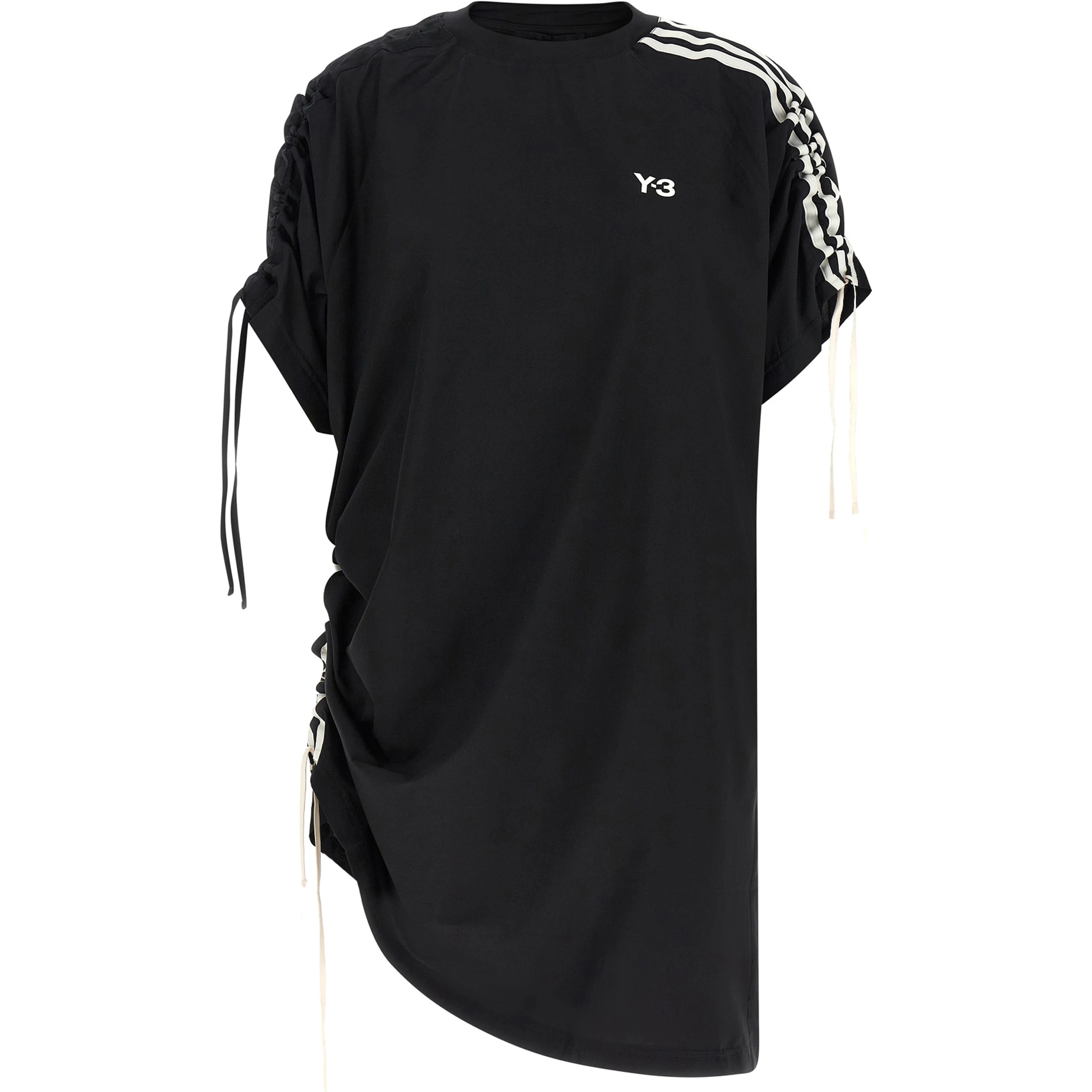 Black Polyester Short Dress