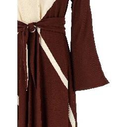 Bordeaux Viscose Long Dress