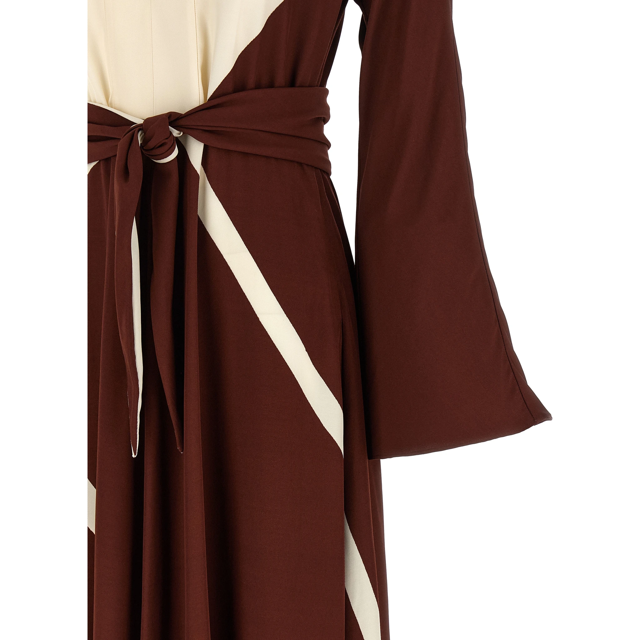 Bordeaux Viscose Long Dress