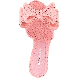 Multicolor Raffia Stiletto Heel Sandals
