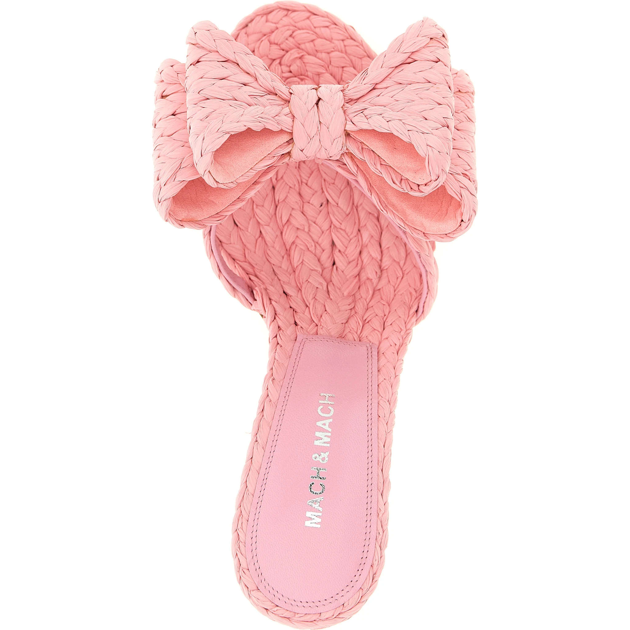 Multicolor Raffia Stiletto Heel Sandals