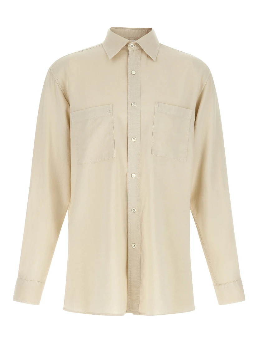 Beige Cotton Blouse