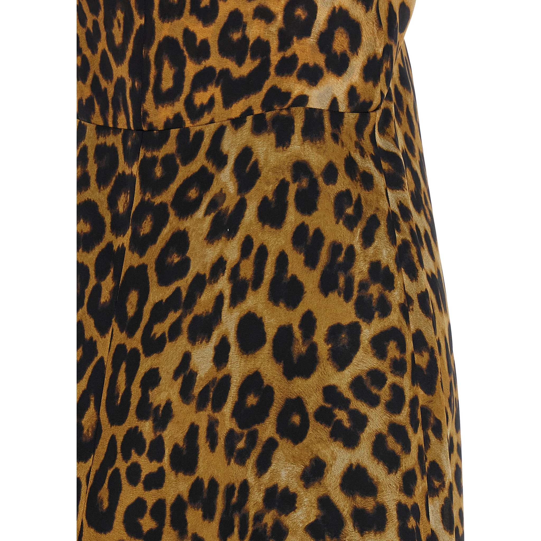 Brown Silk Long Dress