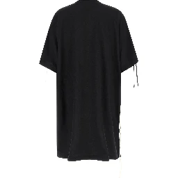 Black Polyester Short Dress