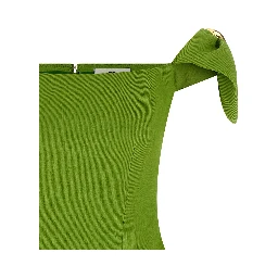Bicolor Linen Short Dress