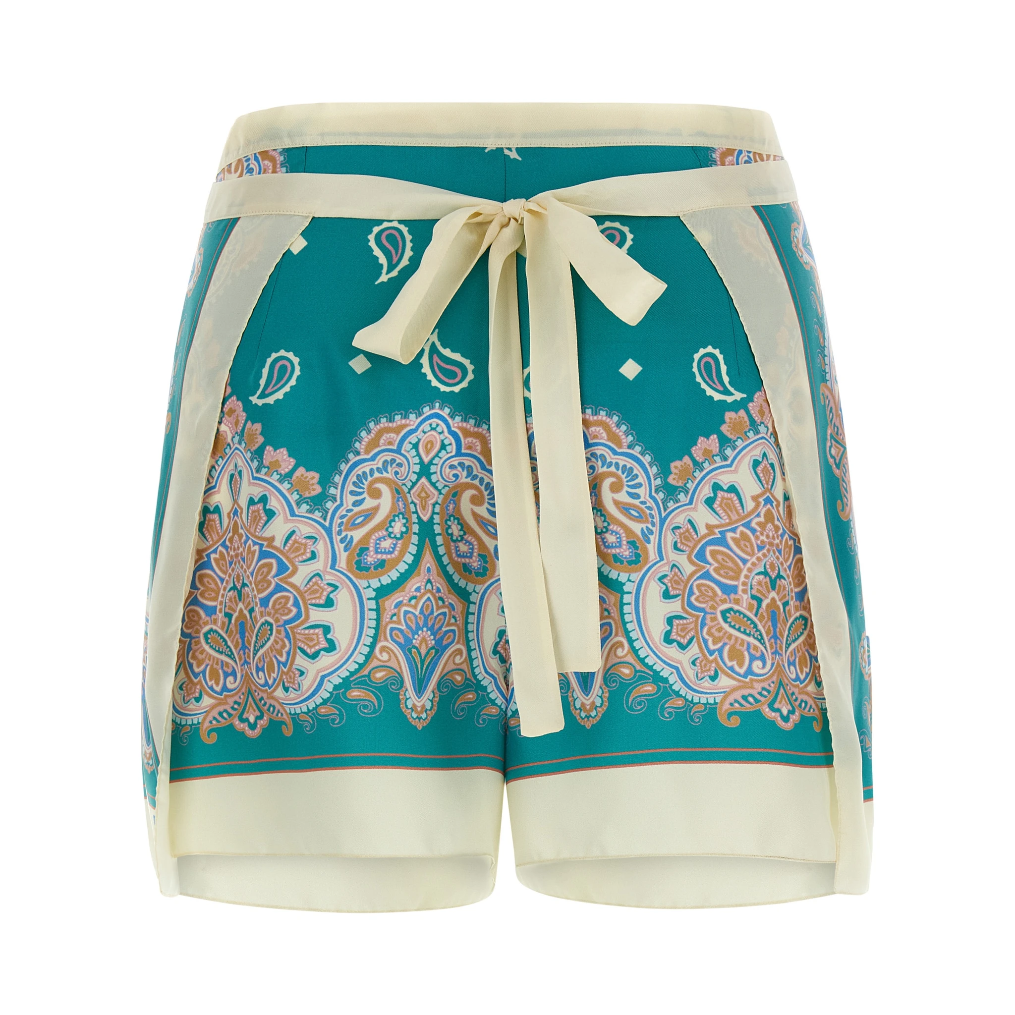 Multicolor Viscose Shorts