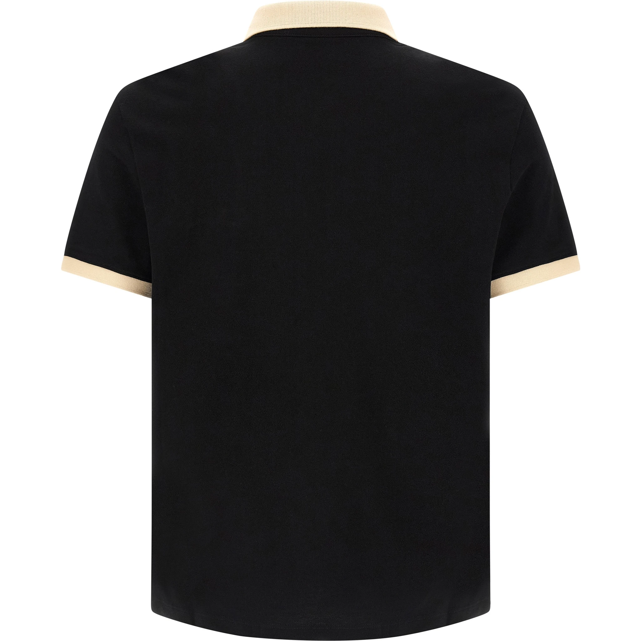 Black Cotton Polo Shirt