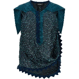 Blue Modal Pattern Shirt