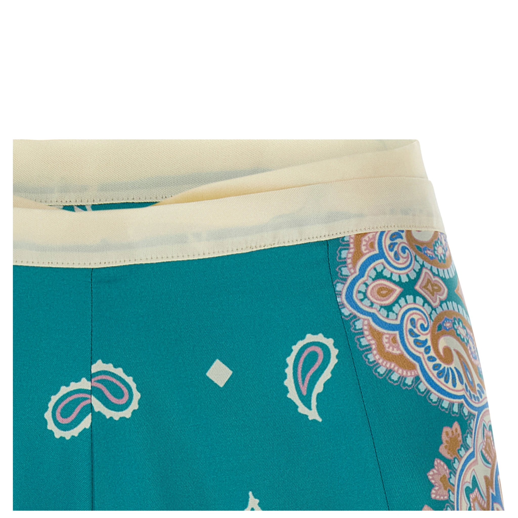Multicolor Viscose Shorts