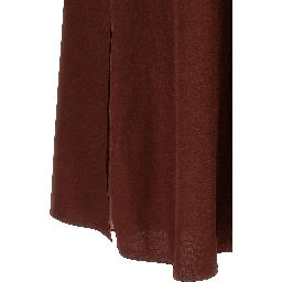 Bordeaux Viscose Long Dress