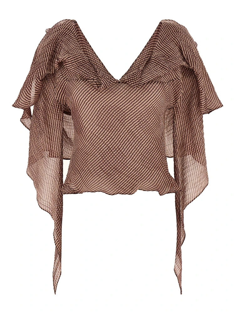 Bordeaux Linen Blouse