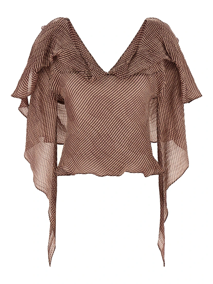 Bordeaux Linen Blouse