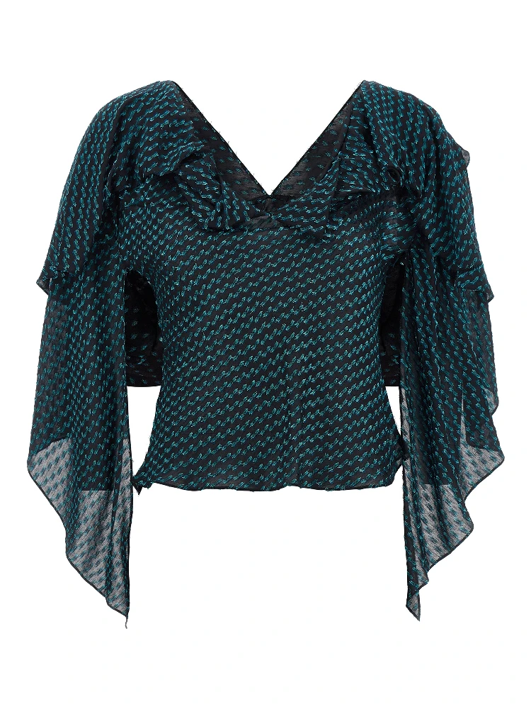 Blue Modal Blouse
