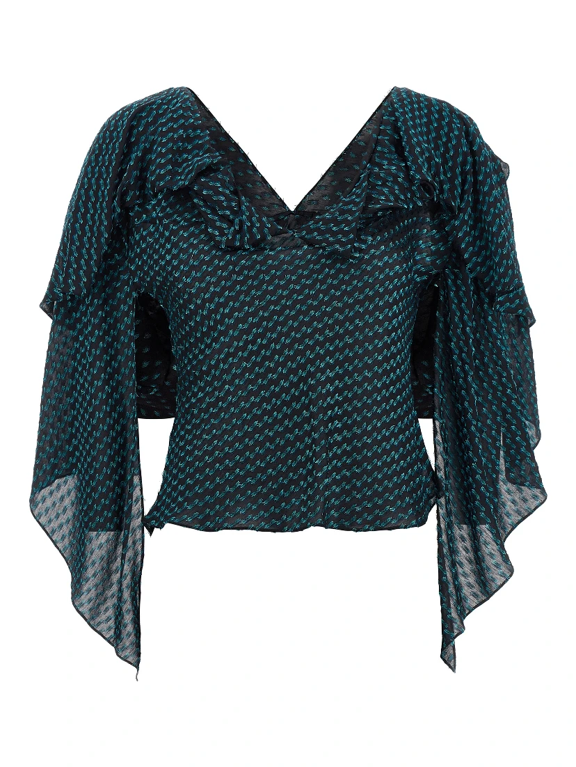 Blue Modal Blouse