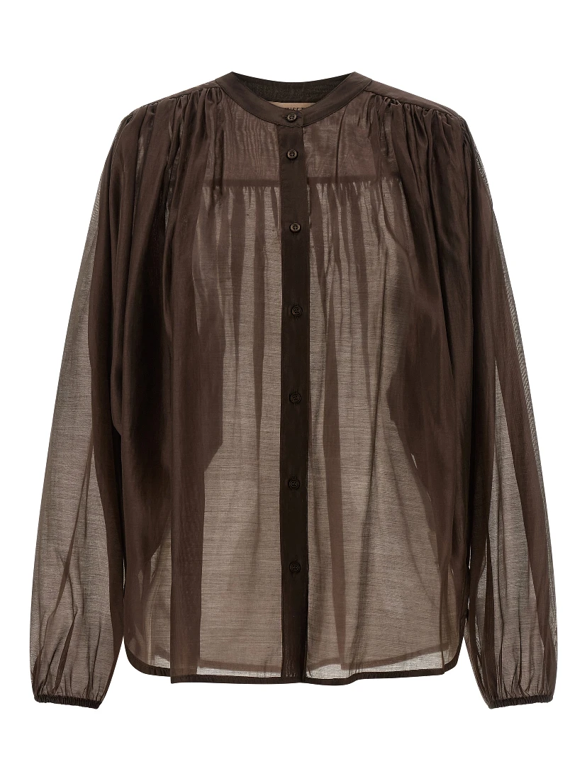 Brown Lycra Blouse