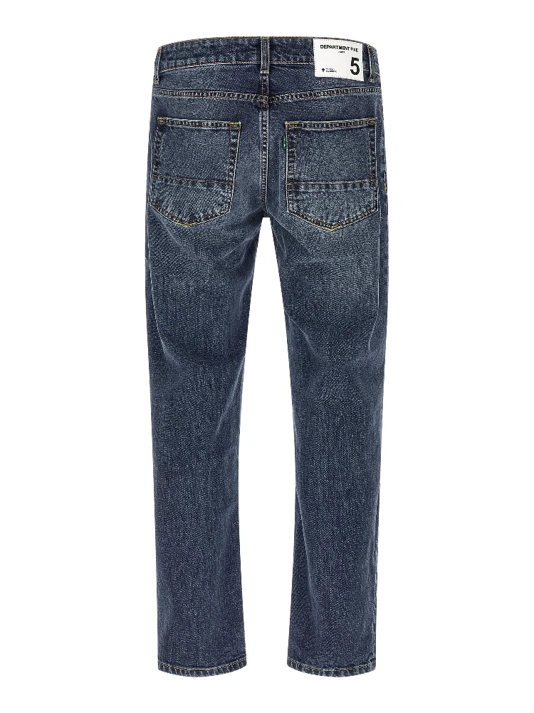 Blue Cotton Straight-Leg Jeans alternative