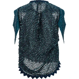 Blue Modal Pattern Shirt