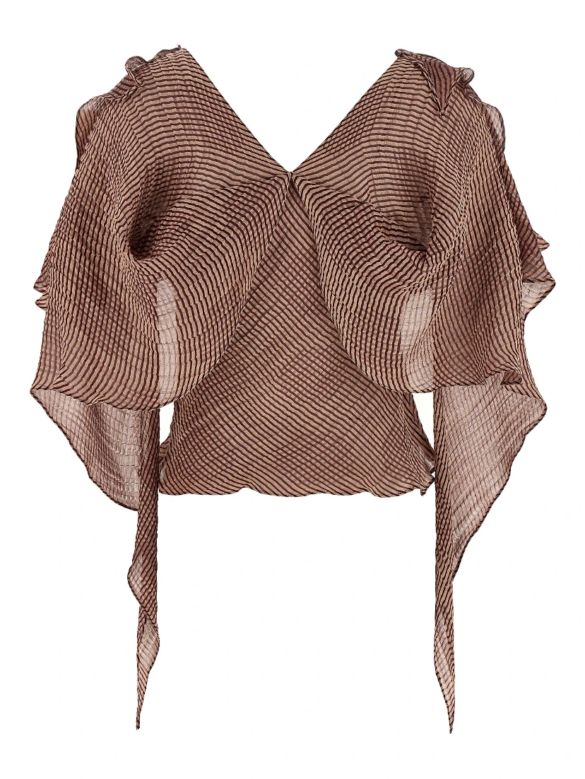 Bordeaux Linen Blouse