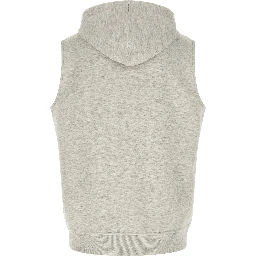 Gray Cotton Sleeveless Jacket