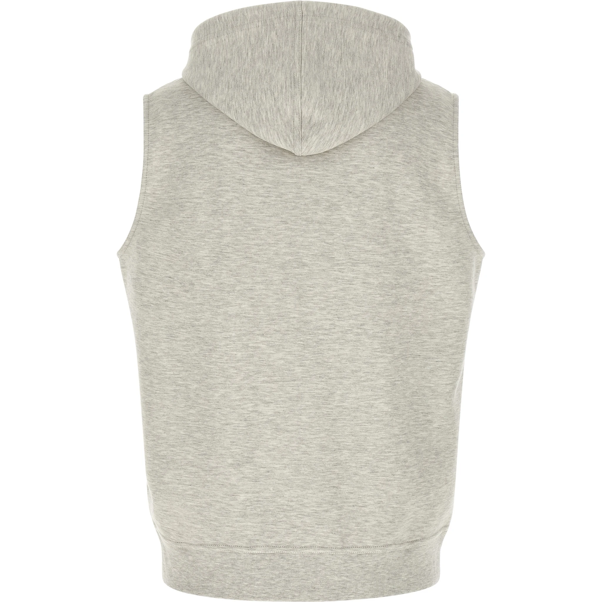 Gray Cotton Sleeveless Jacket