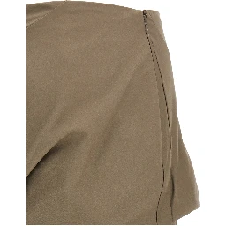 Gray Cotton Long Skirt