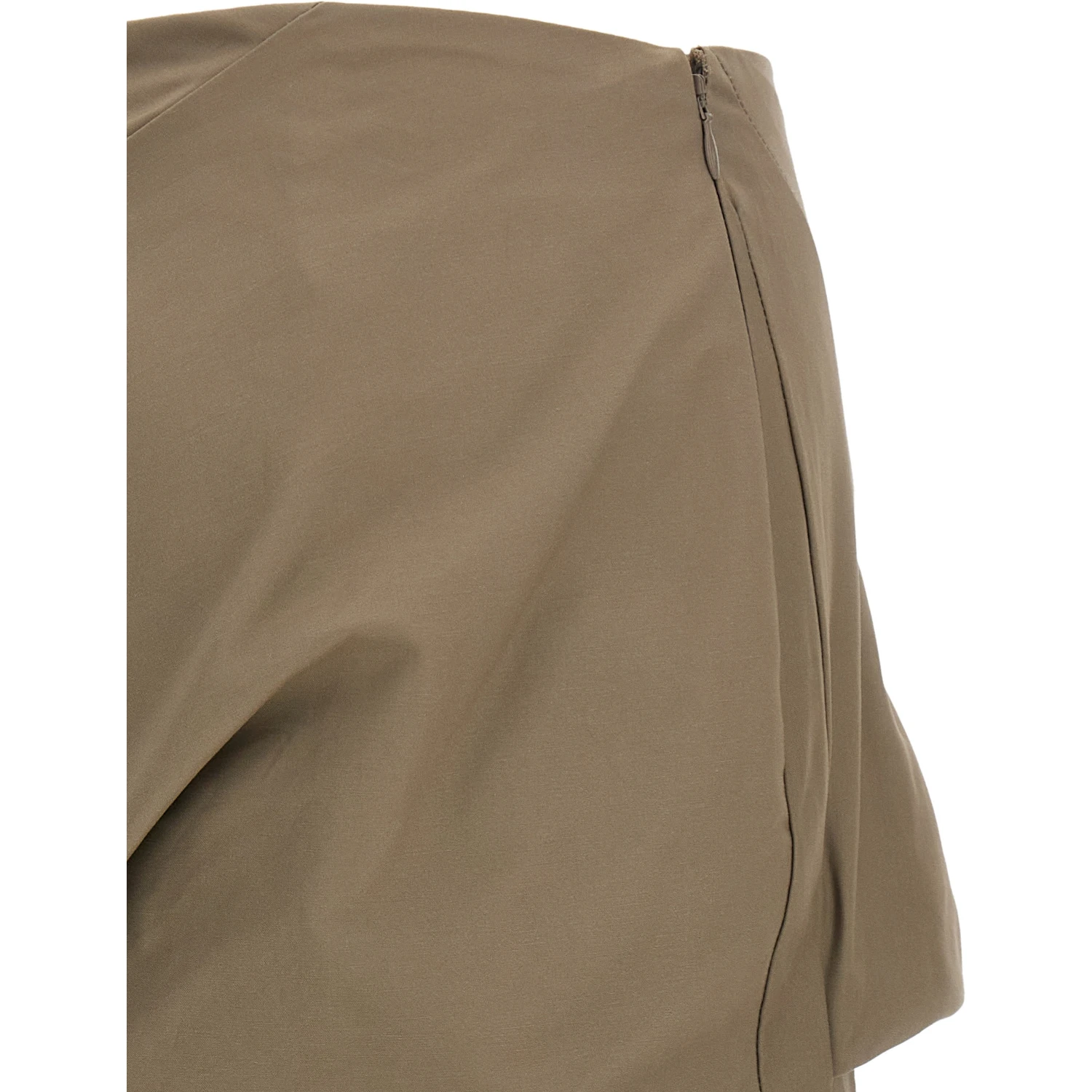 Gray Cotton Long Skirt