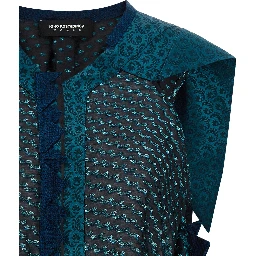 Blue Modal Pattern Shirt