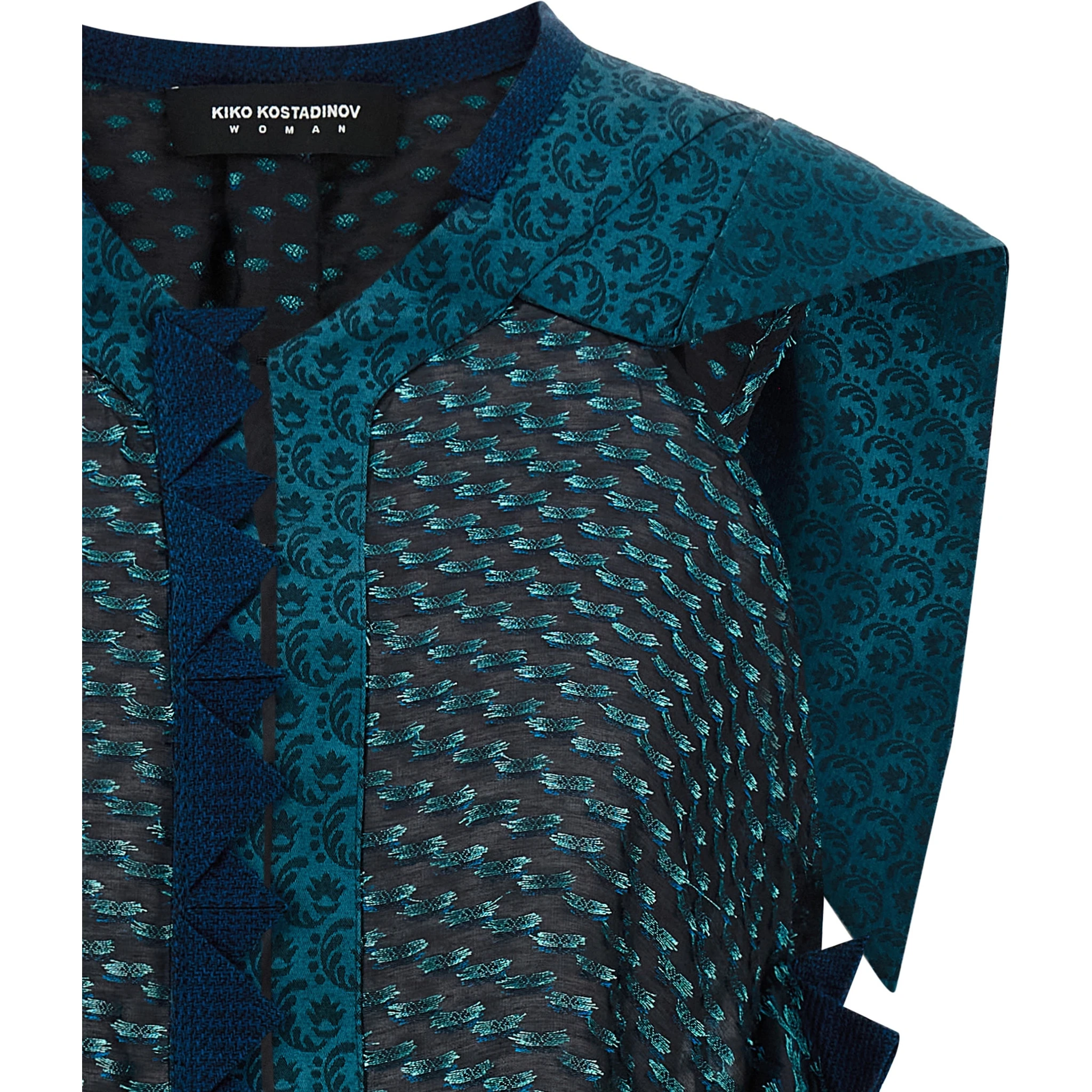Blue Modal Pattern Shirt