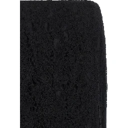 Black Cotton Midi Skirt