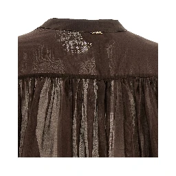 Brown Lycra Blouse