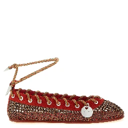 Multicolor Polyester Ballet Flats