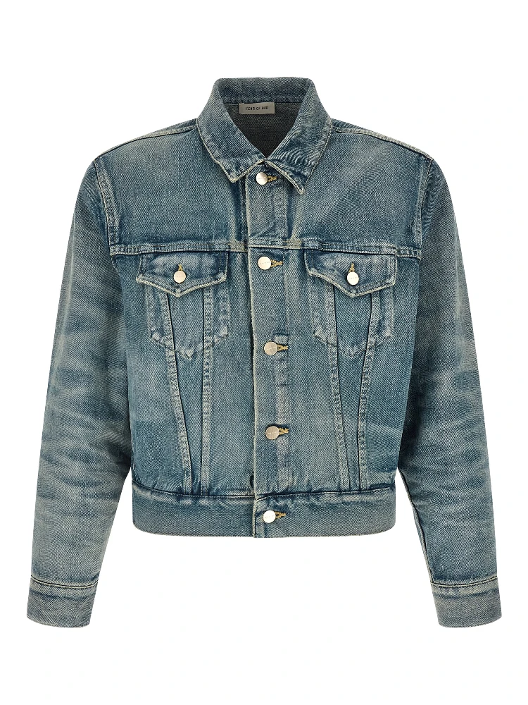 Blue Cotton Denim Jacket