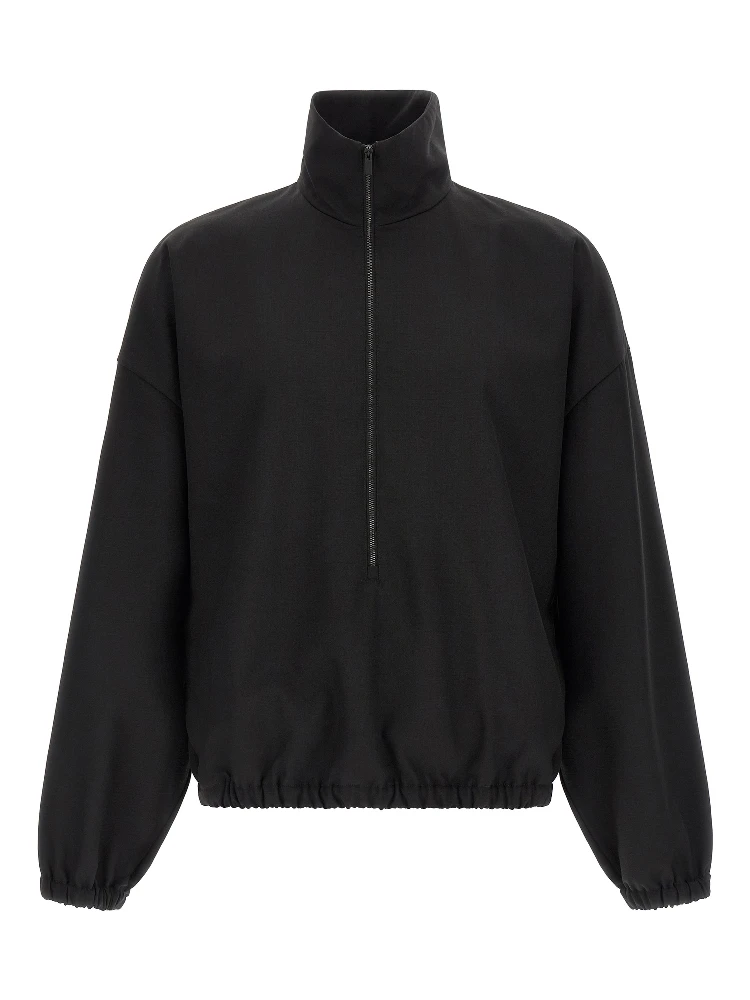 Black Virgin Wool Sweatshirt