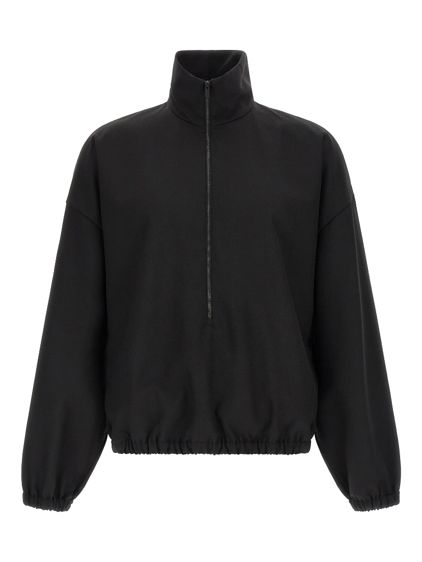 Black Virgin Wool Sweatshirt