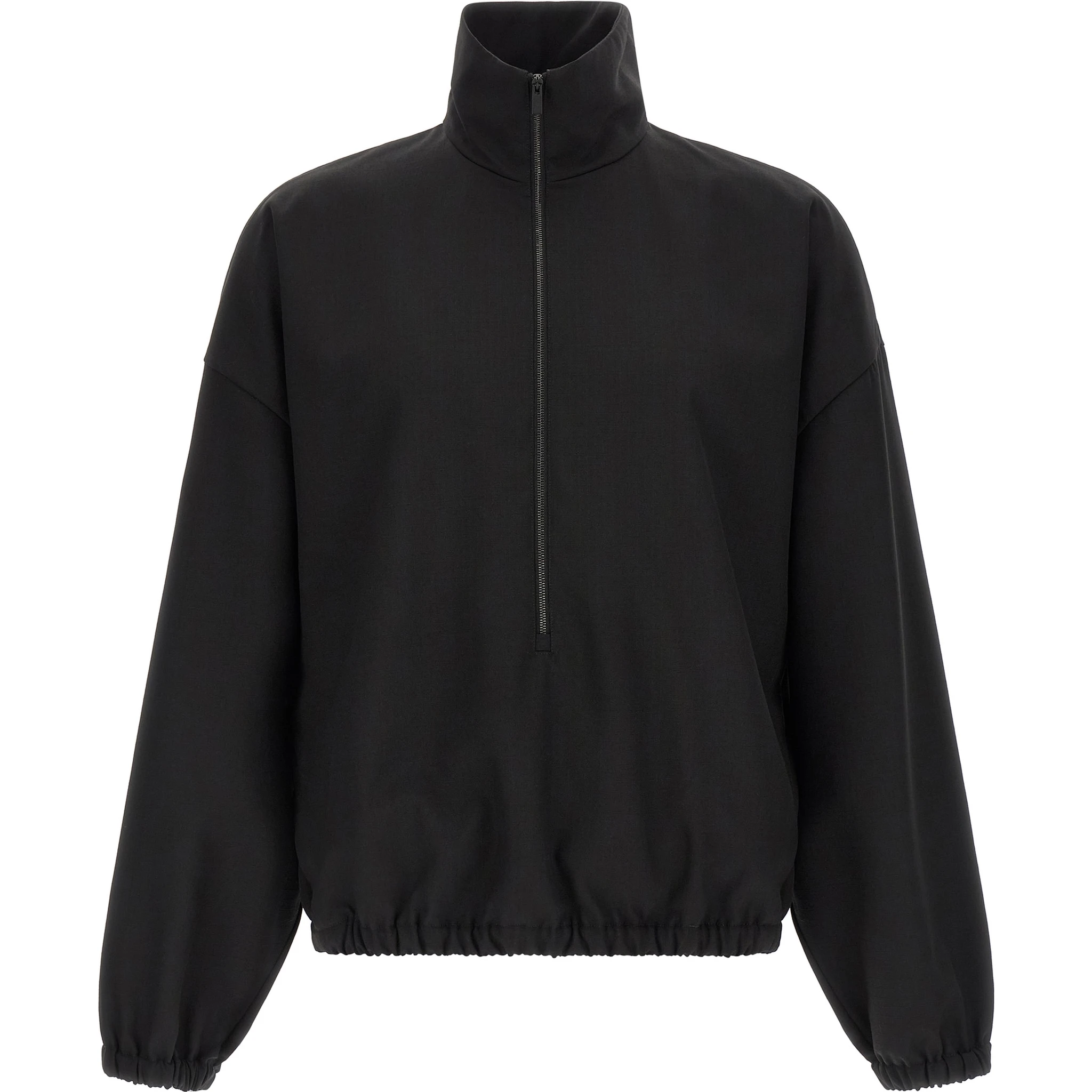 Black Virgin Wool Sweatshirt