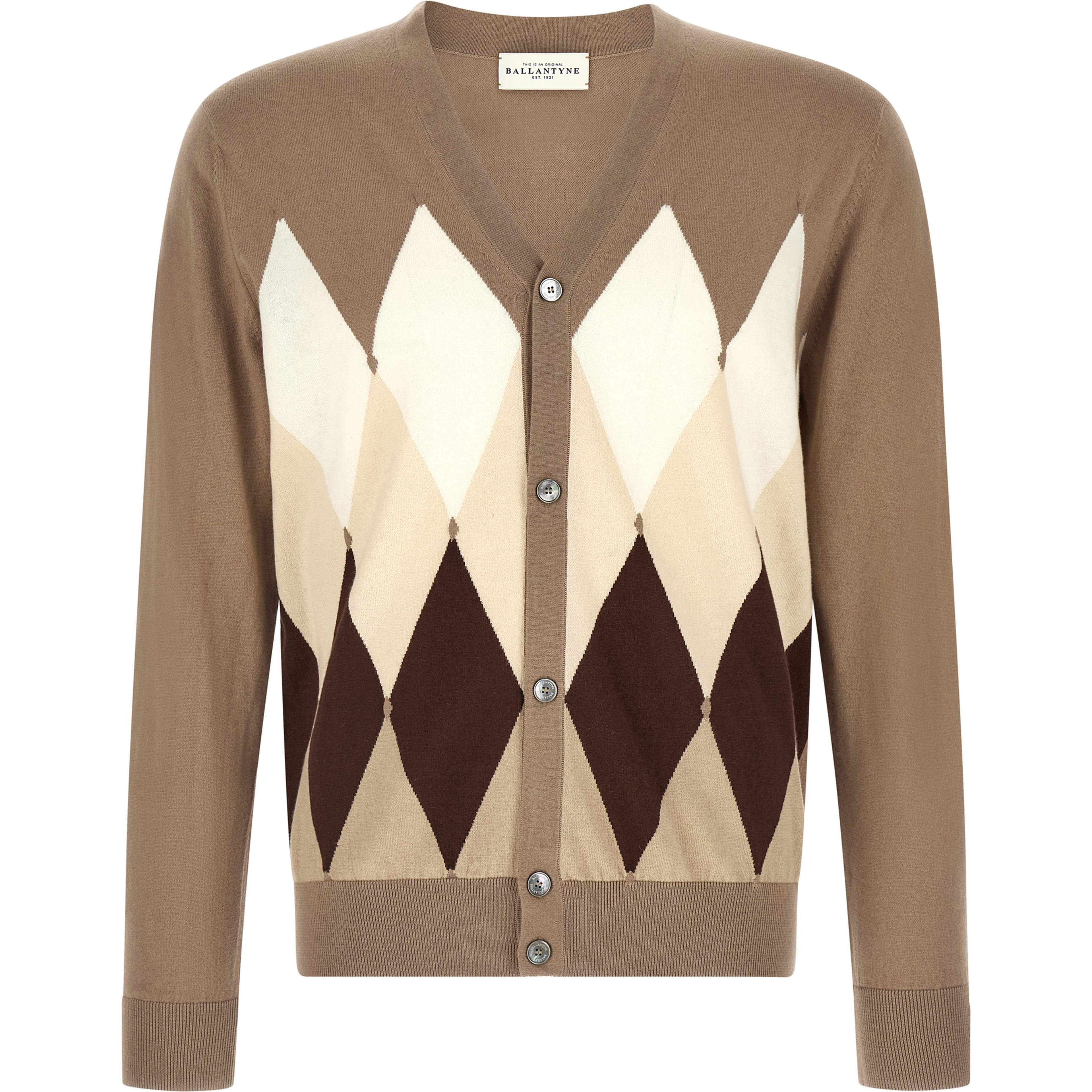 Brown Cotton Cardigan