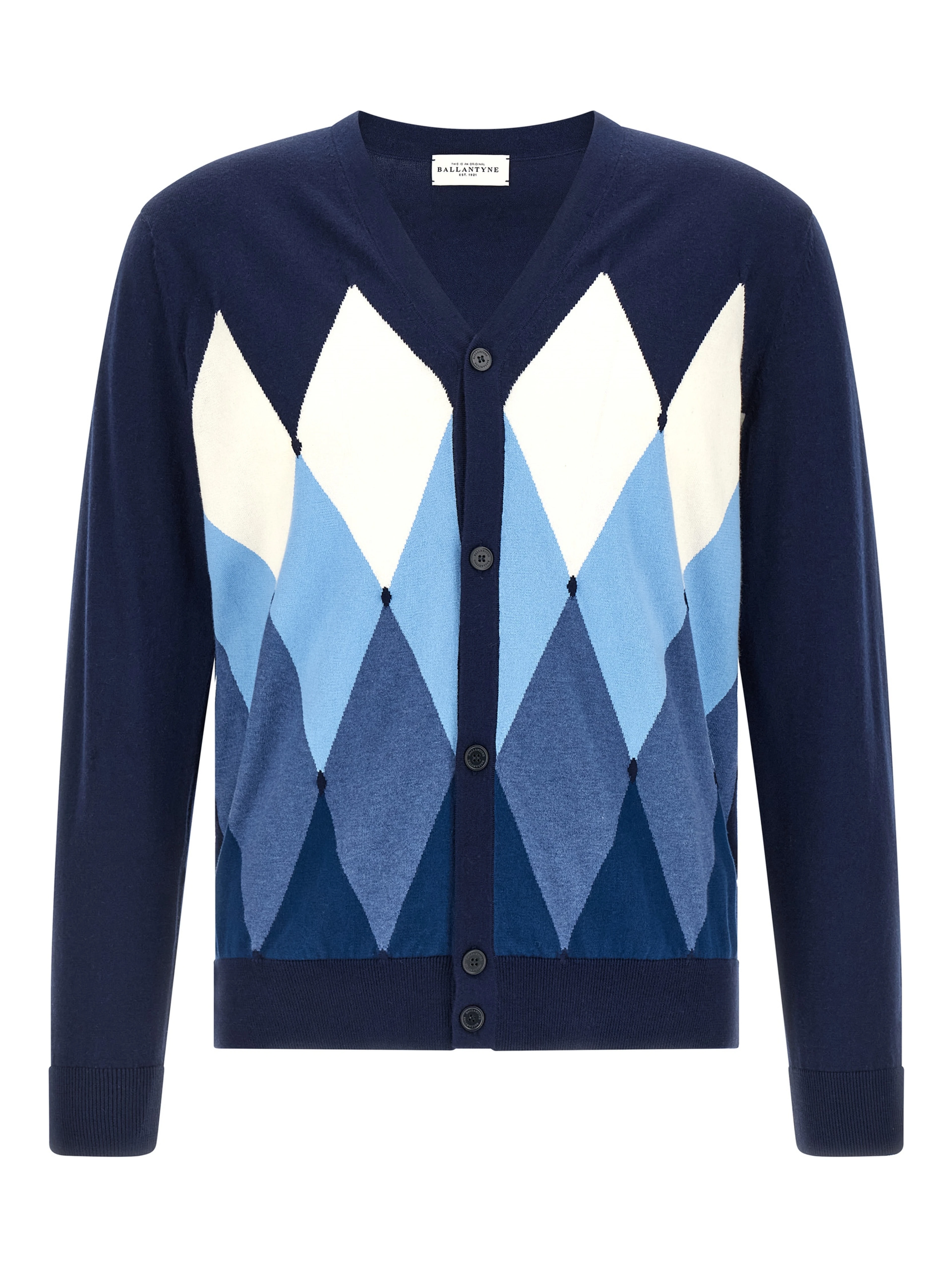 Blue Cotton Cardigan