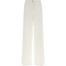 White Linen Casual Pants